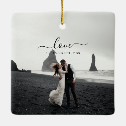 Weddenschap over het internet keramisch ornament (Achterkant)