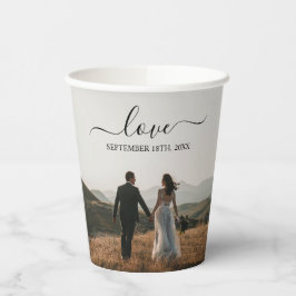 Weddenschap over het internet papieren bekers