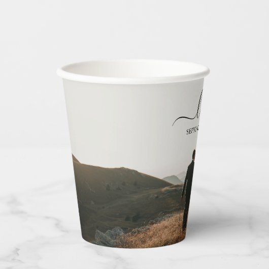 Weddenschap over het internet papieren bekers (Voorkant)