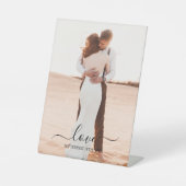 Weddenschap over het internet reclamebord met voetstuk (Voorkant)