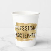 Weddenschap over het WK Elegant Golds Papieren Bekers (Achterkant)