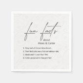 Weddenschap over ingegraven Floral design Servet (Voorkant)