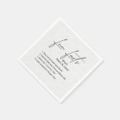 Weddenschap over ingegraven Floral design Servet (Hoek)