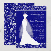 Weddenschap over koninklijk blauw Vrijgezellenfees Kaart (Voorkant / Achterkant)