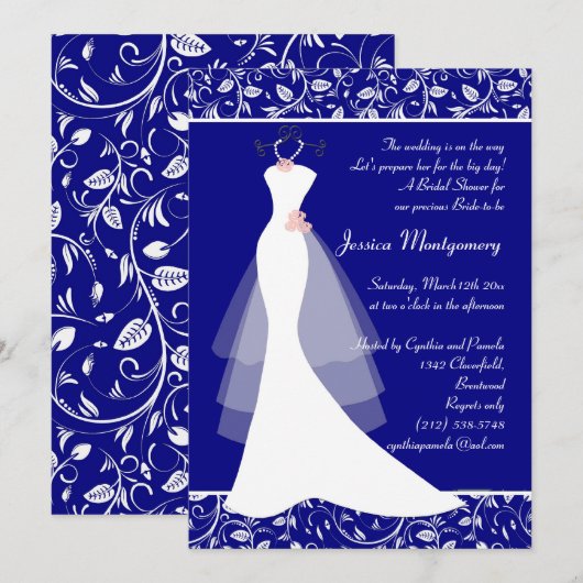 Weddenschap over koninklijk blauw Vrijgezellenfees Kaart (Voorkant / Achterkant)