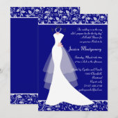 Weddenschap over koninklijk blauw Vrijgezellenfees Kaart (Voorkant / Achterkant)