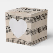 Weddenschap over muziek op  papier bedankdoosjes (Voorkant Zijde)