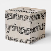 Weddenschap over muziek op  papier bedankdoosjes (Achterkant)