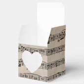 Weddenschap over muziek op  papier bedankdoosjes (Geopend)