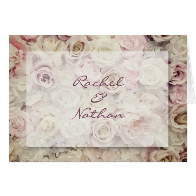  weddenschap over Rozen Bieden Dank je wel (Voorkant Horizontaal)