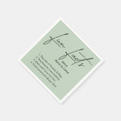 Weddenschap over Sage Green Servet (Hoek)