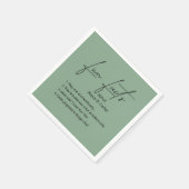 Weddenschap over Sage Green Servet (Hoek)