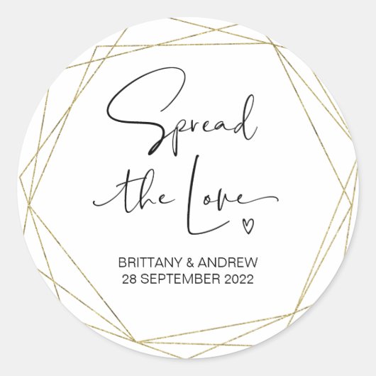 Weddenschap over spreiding van de liefdesjam ronde sticker (Voorkant)