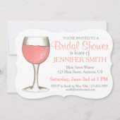 Weddenschap over Vrijgezellenfeest Rosé Wine Kaart (Voorkant)