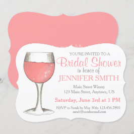 Weddenschap over Vrijgezellenfeest Rosé Wine Kaart