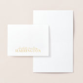 Weddenschap Paars Gold Foil Naam Folie Kaarten (Display)