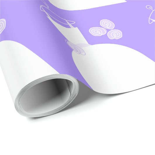 Weddenschap Paars inpakpapier (Rol Hoek)