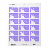 Weddenschap Paars Vrijgezellenfeest medium Etiket (Full Sheet)