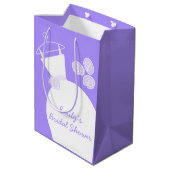 Weddenschap Paars Vrijgezellenfeest medium Medium Cadeauzakje (Achterkant Gekanteld)