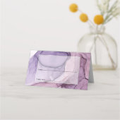 Weddenschap Paarse exotische Floral Plaatskaartje (Voorkant)