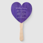 Weddenschap paarse fans met een modern inkt-kunstp handwaaier (Achterkant)