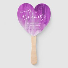 Weddenschap paarse handlangers voor modern kunstpr handwaaier