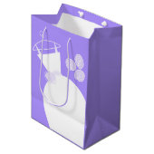 Weddenschap Paarse tas van Gown Medium Cadeauzakje (Voorkant Gekanteld)