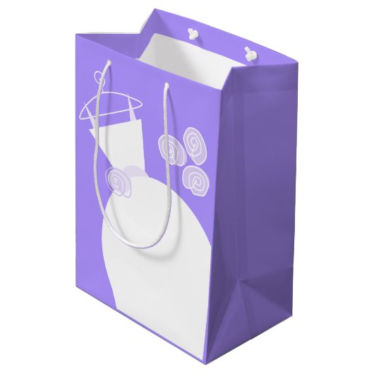 Weddenschap Paarse tas van Gown Medium Cadeauzakje (Achterkant Gekanteld)