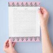 Weddenschap Pagina's Classic Baroque Swirl Flyer (Hand)