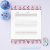 Weddenschap Pagina's Classic Baroque Swirl Flyer (Enkel)