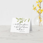 Weddenschap Papa Daughter First Dance Bride Asking Kaart (Gele Bloem)