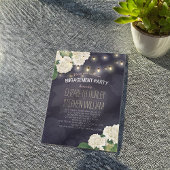 Weddenschap PARTIJ Hydrangeas String Lights Kaart