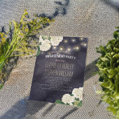 Weddenschap PARTIJ Hydrangeas String Lights Kaart