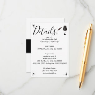 Weddenschap   Pen & Inkwell   Kleine details Informatiekaartje