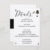 Weddenschap | Pen & Inkwell | Kleine details Informatiekaartje (Voorkant / Achterkant)