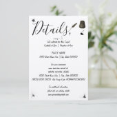 Weddenschap | Pen & Inkwell | Kleine details Informatiekaartje (Staand voorkant)