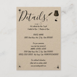 Weddenschap | Pen & Inkwell | Kleine details Informatiekaartje