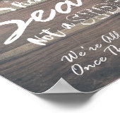 Weddenschap Pick A Seat not a Side Lace Sunflower  Poster (Hoek)