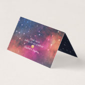 Weddenschap Plaats Escort Kaart Table Number Galax (Achterkant)