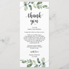 Weddenschap Plaats instelling Eucalyptus - Harteli Programmakaart