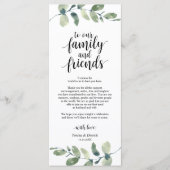 Weddenschap Plaats instelling Eucalyptus - Harteli Programmakaart (Voorkant)