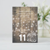 Weddenschap Plaats Tafelnummer Mason Jar Light (Staand voorkant)