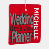 Weddenschap Planner Extraordinaire CUSTOM Keramisch Ornament (Rechts)