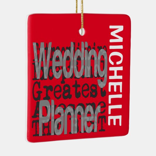Weddenschap Planner Extraordinaire CUSTOM Keramisch Ornament (Rechts)