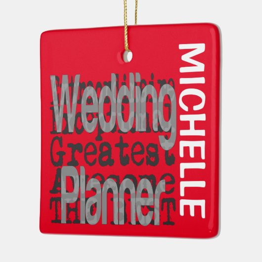 Weddenschap Planner Extraordinaire CUSTOM Keramisch Ornament (Links)