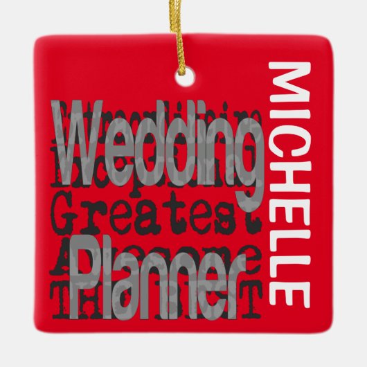Weddenschap Planner Extraordinaire CUSTOM Keramisch Ornament (Voorkant)