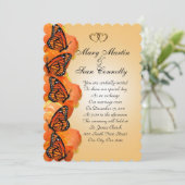 Weddenschap-pleistermonarch Butterflies Kaart (Staand voorkant)