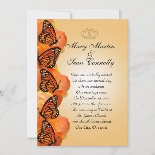 Weddenschap-pleistermonarch Butterflies Kaart (Voorkant)