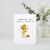 Weddenschap pomkins bedankkaart (Staand voorkant)