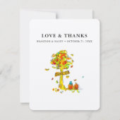 Weddenschap pomkins bedankkaart (Voorkant)